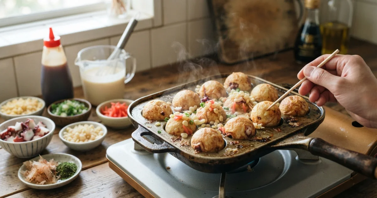 Como Fazer Takoyaki Japonês em Casa: Receita Autêntica e Passo a Passo