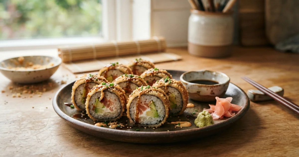 Hot Roll Caseiro: Como Preparar Sushi Crocante e Dourado em Casa