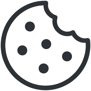 Ícone de cookies e privacidade